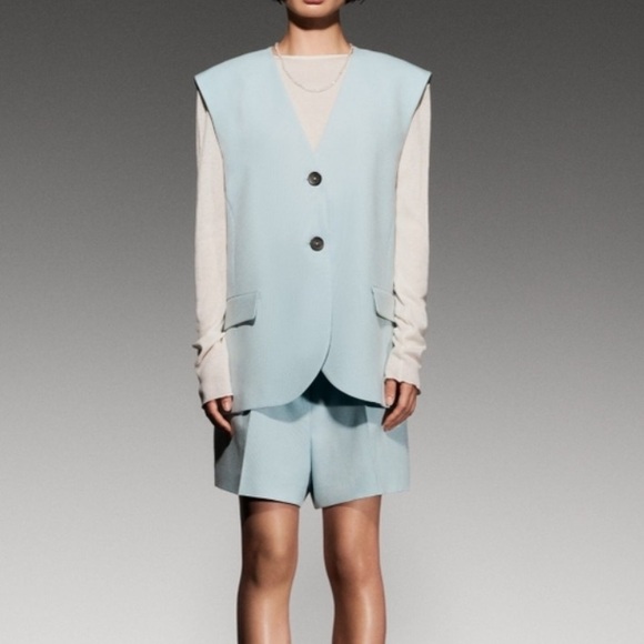 Zara vest shorts suit set - Picture 3 of 10